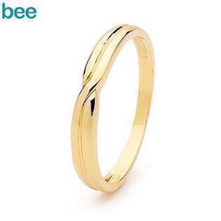 Bee Jewelry Eva Gold Wedder 9 ct gold Finger ring shiny, model 45336